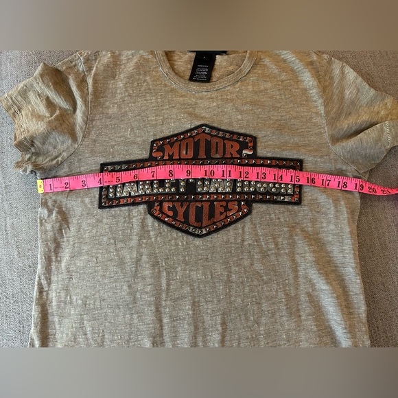 Harley-Davidson Beige Short Sleeve Tee - Picture 3 of 5